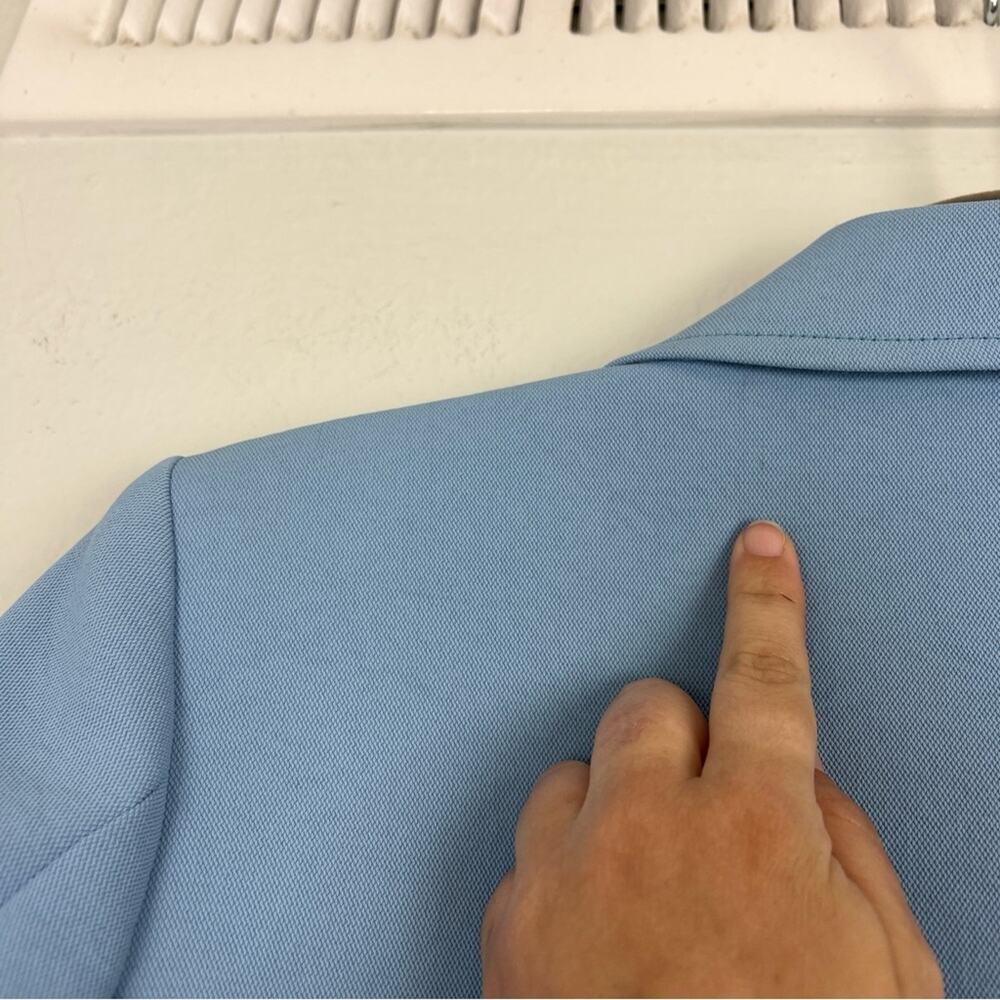 SANDRO Paris | NEW $490 Baby Sky Blue Ciel Blazer Quiet Luxury Workwear 34 - Picture 14 of 16